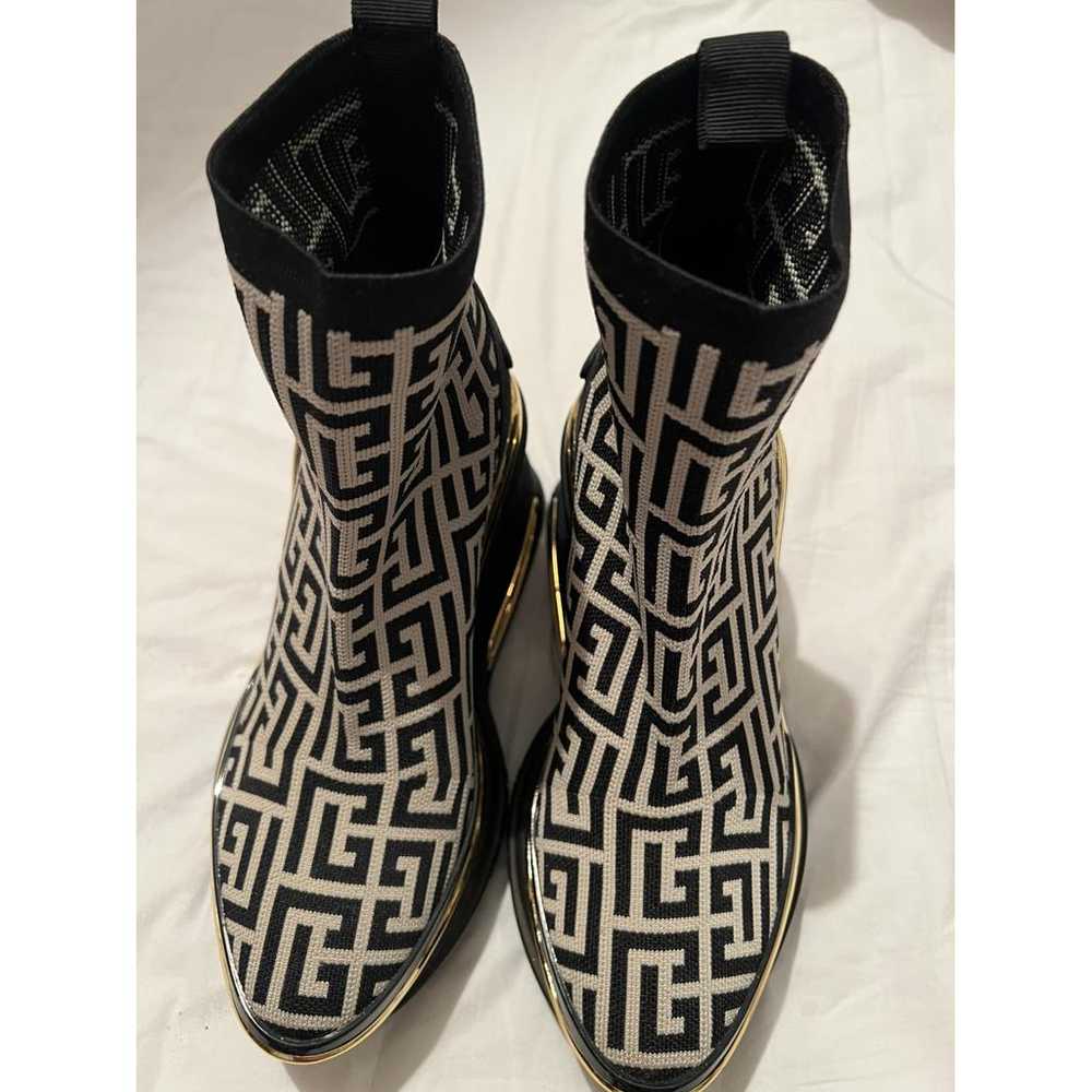 Balmain Cloth biker boots - image 6