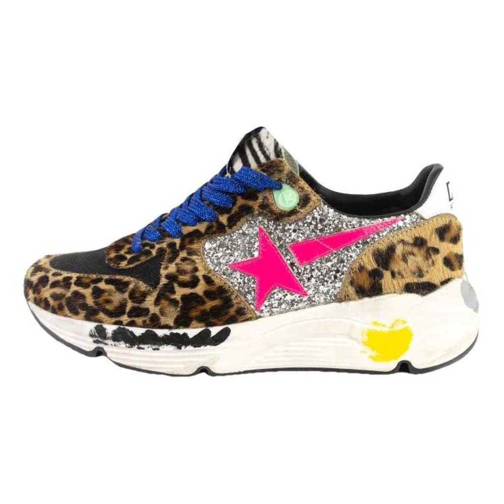 Golden Goose Running faux fur trainers - image 1