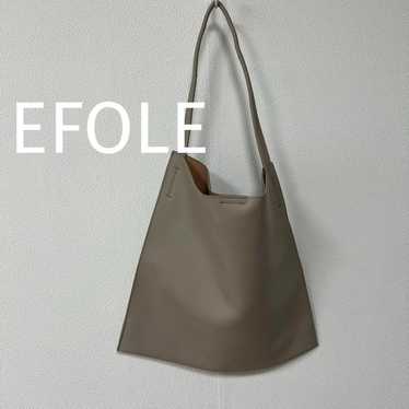 EFOLE Shoulder Bag Tote Bag Beige Faux Leather - image 1