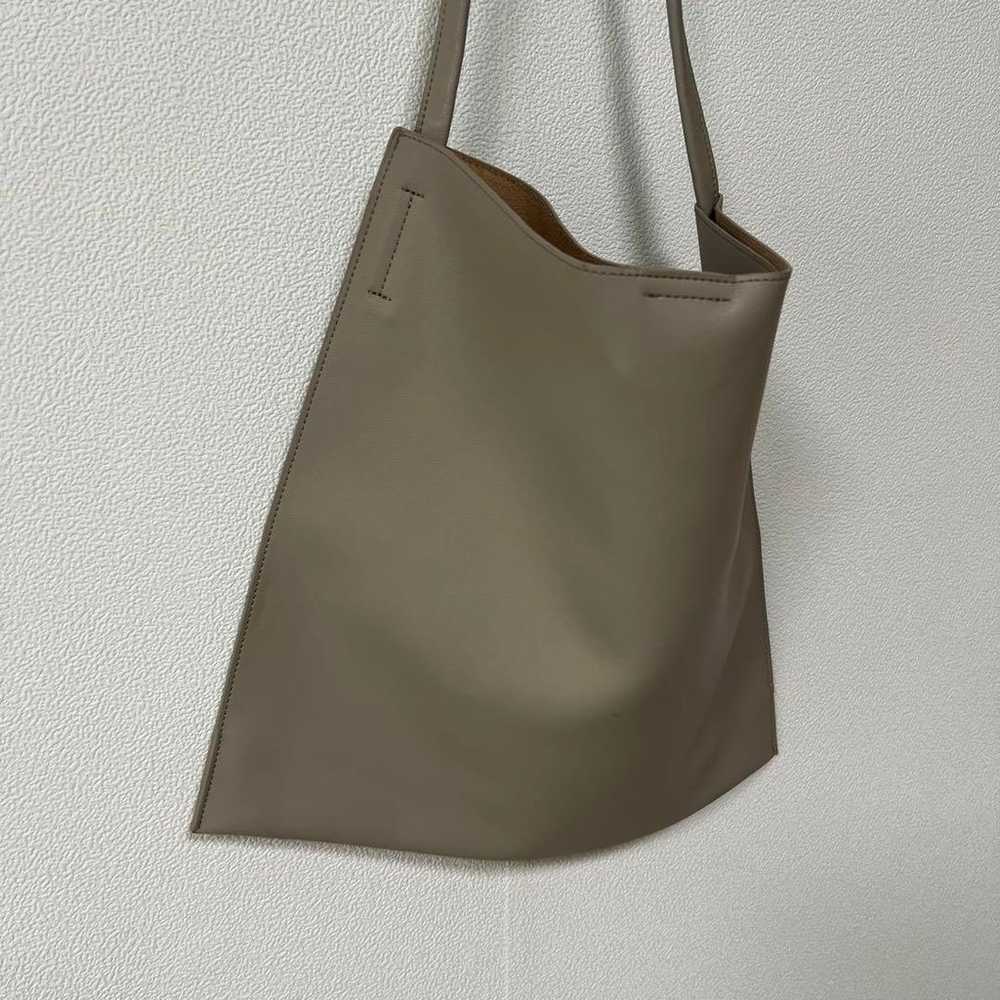 EFOLE Shoulder Bag Tote Bag Beige Faux Leather - image 3