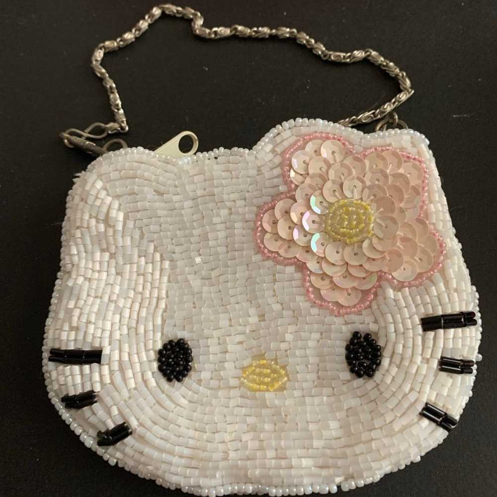 A Hello Kitty Vintage beautiful pink & white  Seq… - image 2