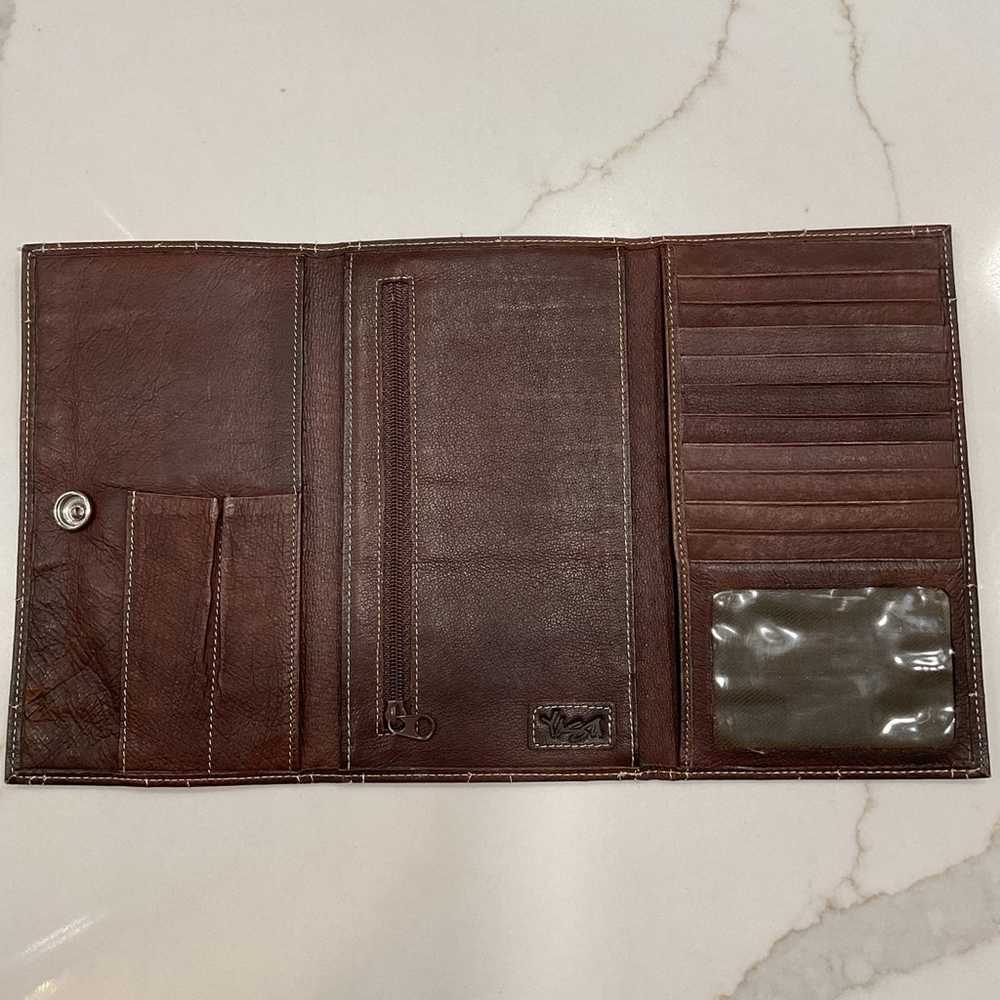 Yasa Leather Wallet/Checkbook Holder - image 3