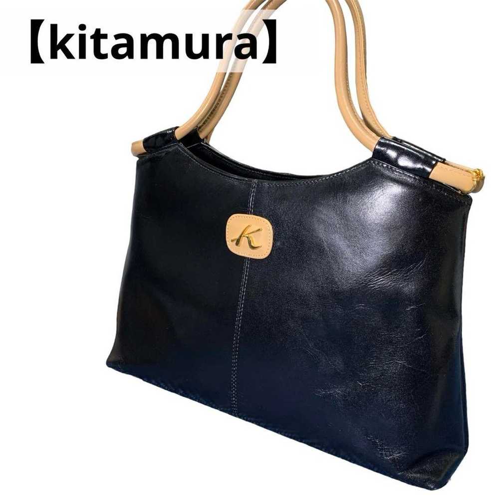 【Kitamura】Kitamura Handbag Formal Leather Black - image 1