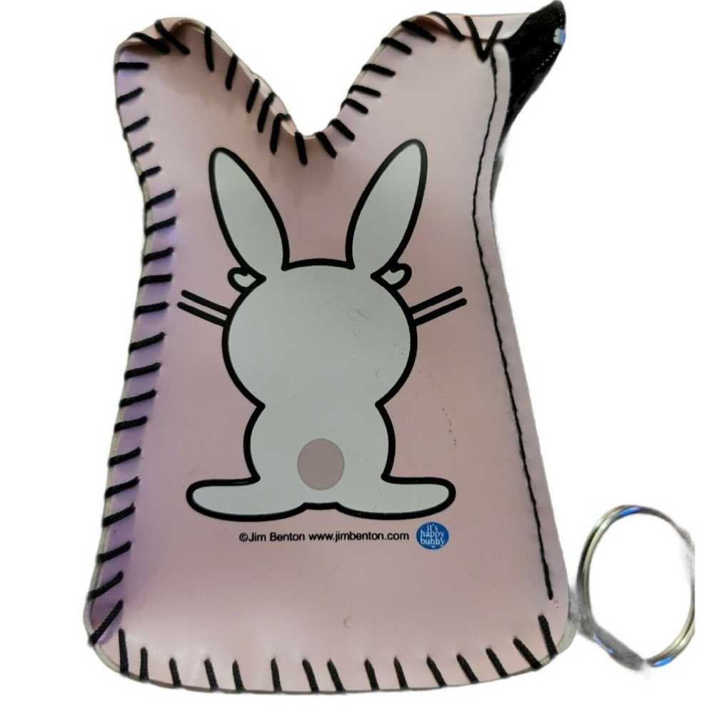 Vintage Happy Bunny "Not Listening" Pink Bunny Sh… - image 2