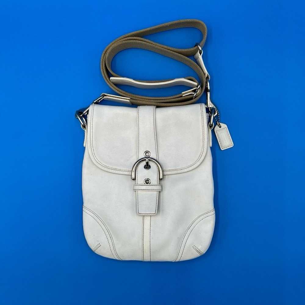 Coach White Leather Crossbody - image 1