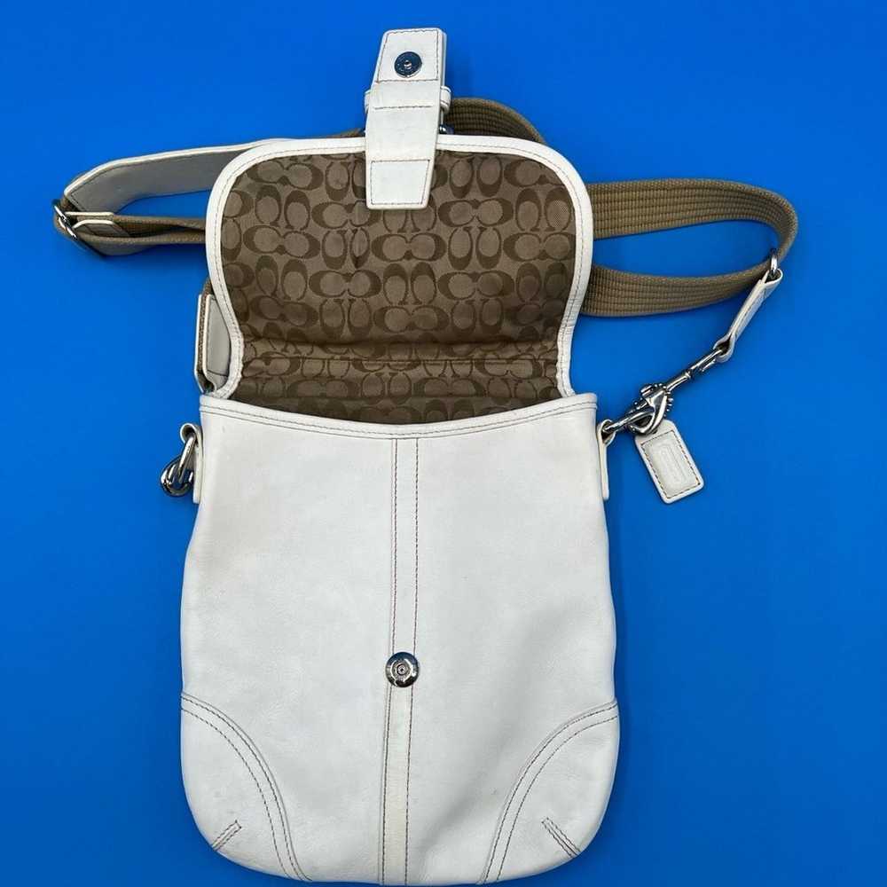 Coach White Leather Crossbody - image 4