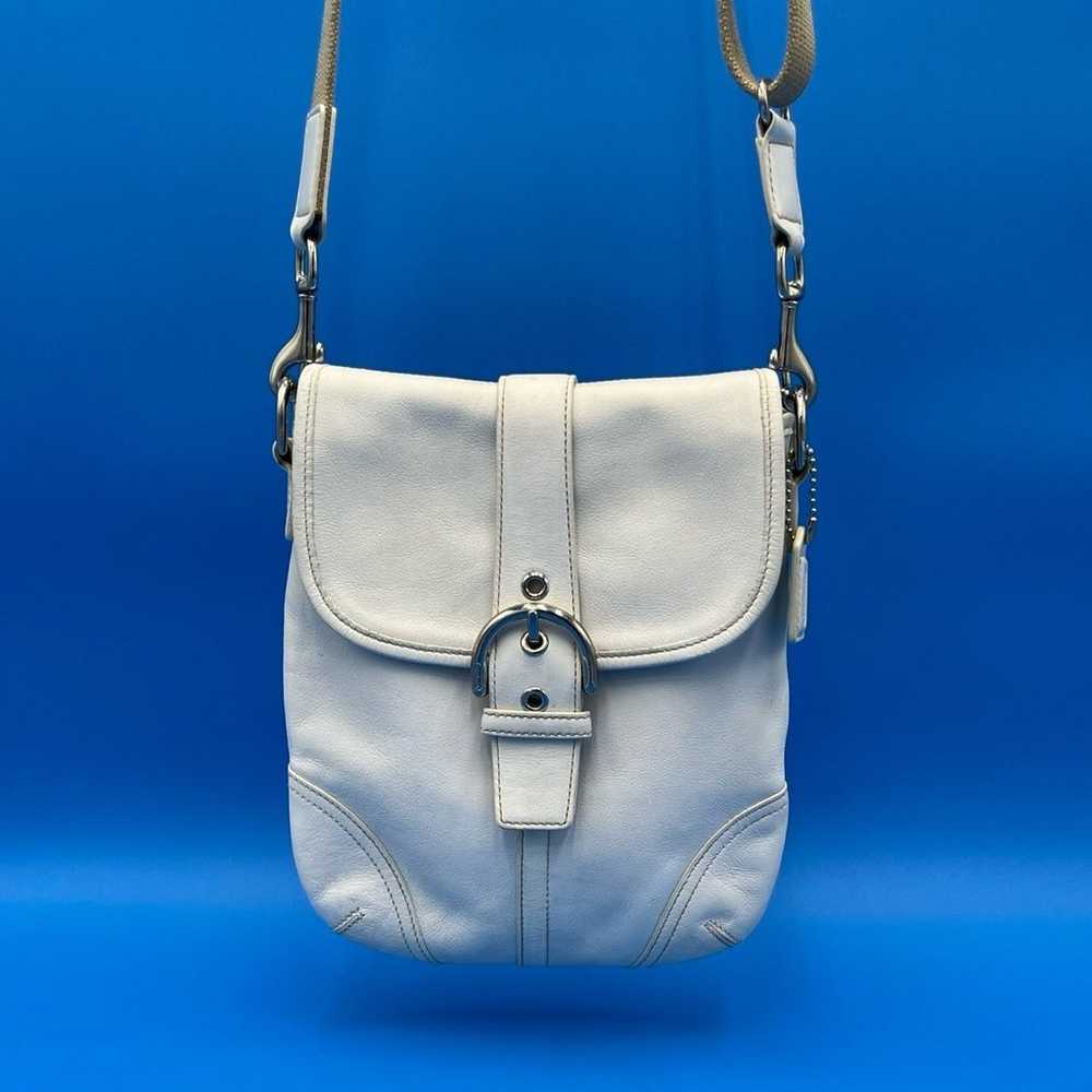 Coach White Leather Crossbody - image 5