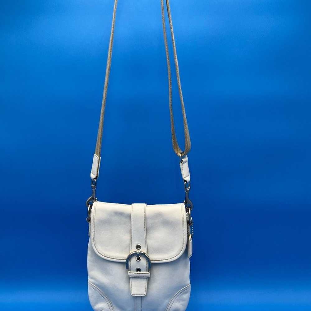 Coach White Leather Crossbody - image 6