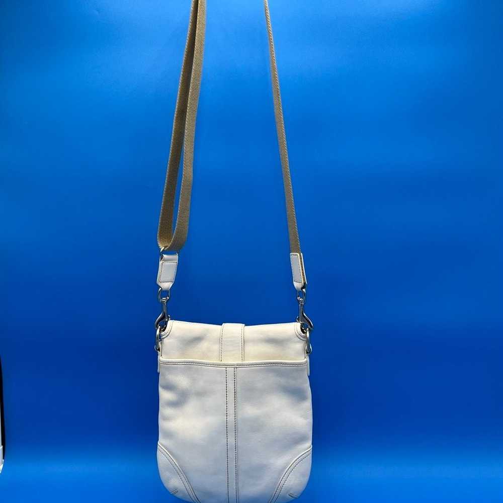 Coach White Leather Crossbody - image 7