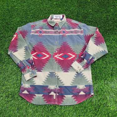 Other Vintage 80s Woolrich Tribal Shirt Womens Med