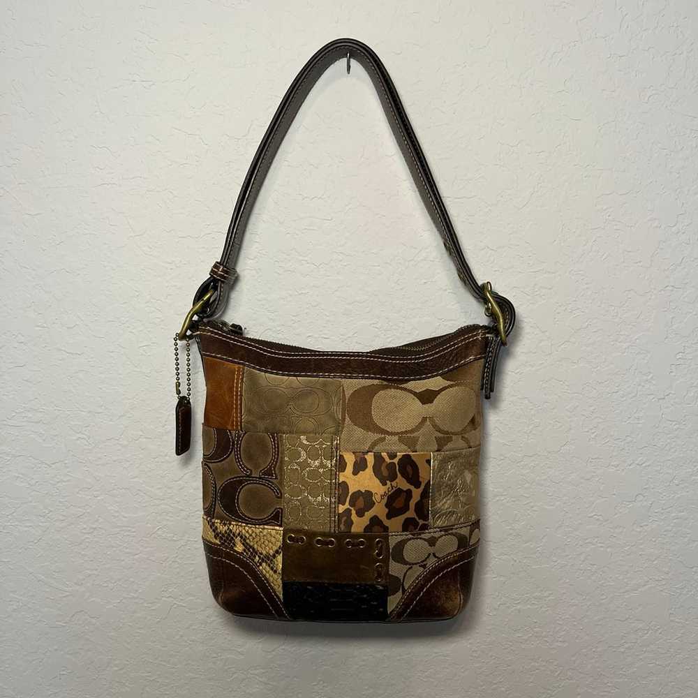 Vintage Y2K Coach Patchwork Purse - image 1