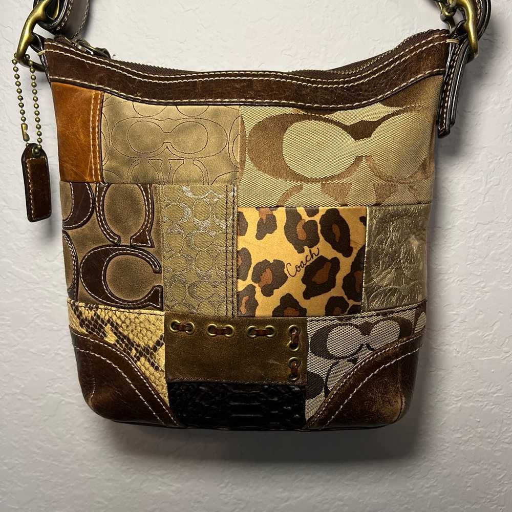 Vintage Y2K Coach Patchwork Purse - image 2