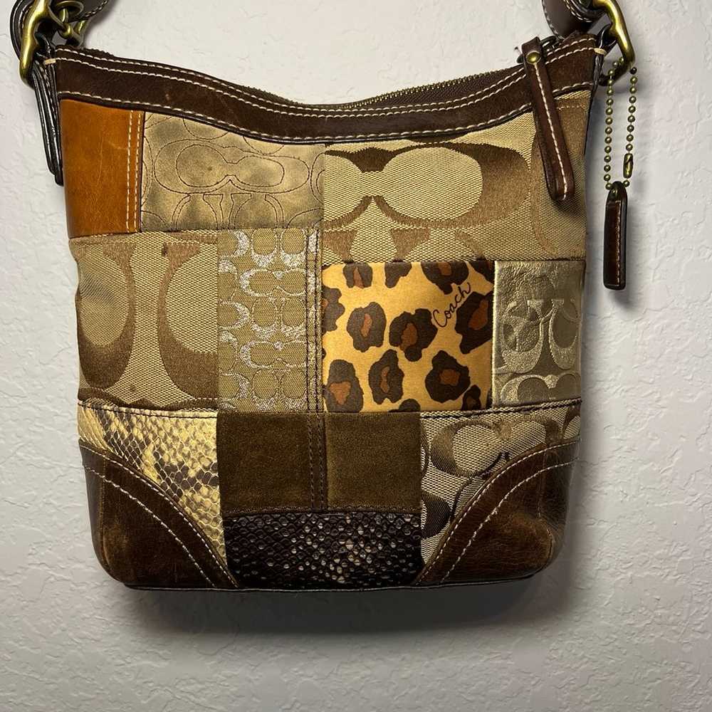 Vintage Y2K Coach Patchwork Purse - image 4