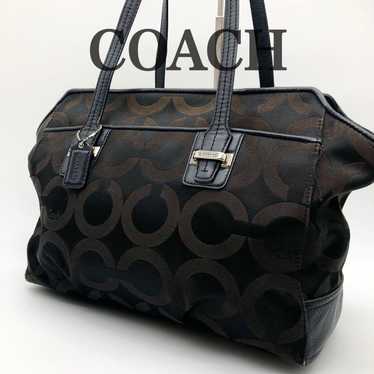 Coach tote bag, Op Art, shoulder strap, can store… - image 1