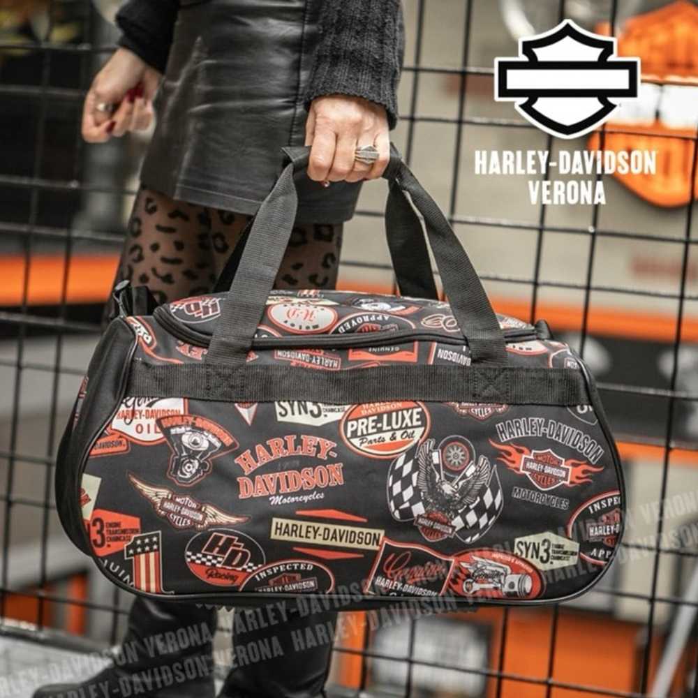 Harley Davidson vintage logo duffel bag - image 1