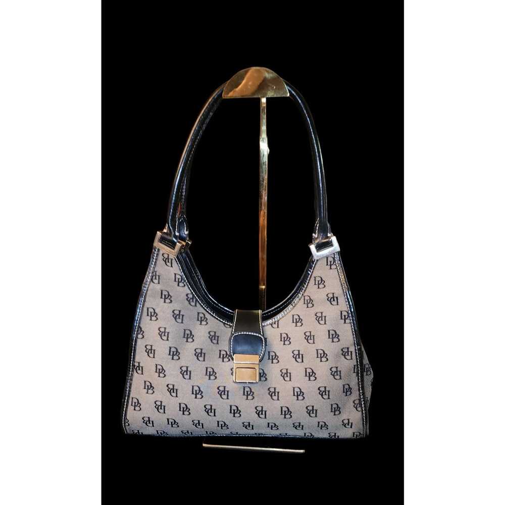 Vintage Dooney and Bourke signature Cresent hobo … - image 1