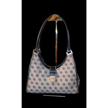 Vintage Dooney and Bourke signature Cresent hobo … - image 1