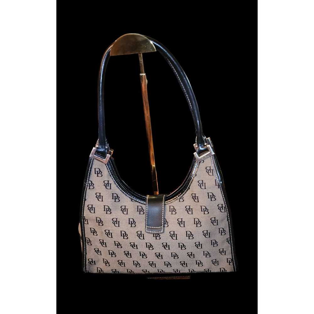 Vintage Dooney and Bourke signature Cresent hobo … - image 2