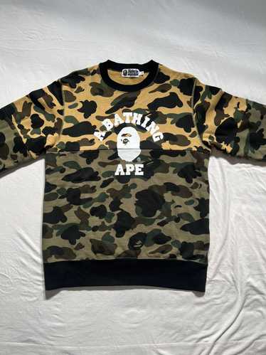 Bape 1st Camo College Split Crewneck - image 1