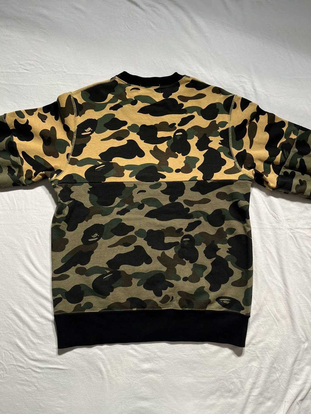 Bape 1st Camo College Split Crewneck - image 2