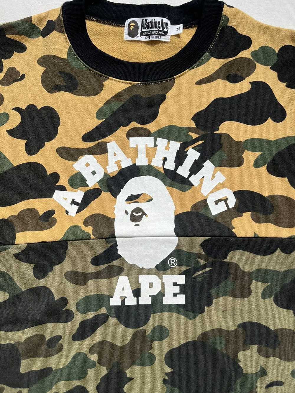 Bape 1st Camo College Split Crewneck - image 3