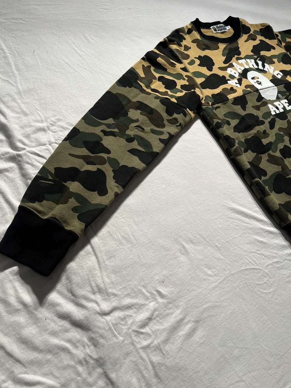 Bape 1st Camo College Split Crewneck - image 4