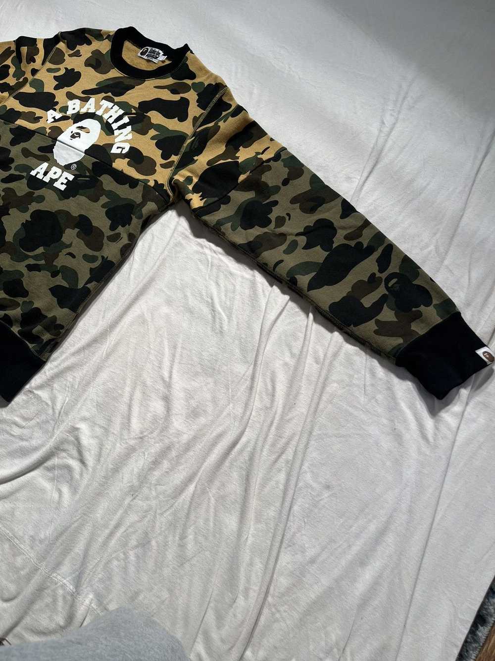 Bape 1st Camo College Split Crewneck - image 5