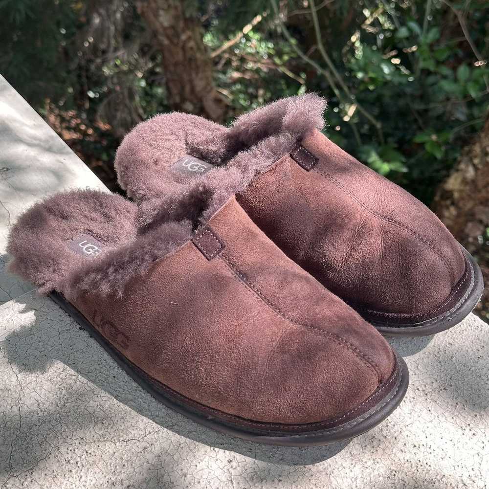 Ugg UGGS Men’s Brown Slippers Size 11.5 - image 1