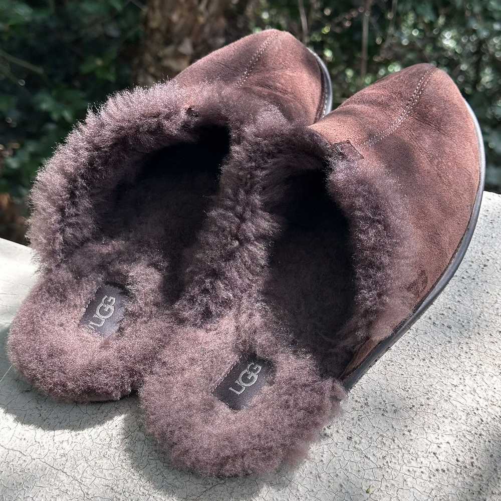 Ugg UGGS Men’s Brown Slippers Size 11.5 - image 2