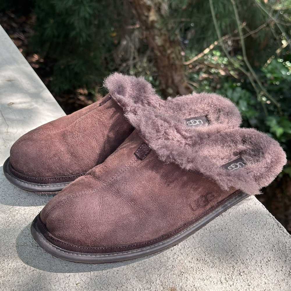 Ugg UGGS Men’s Brown Slippers Size 11.5 - image 3