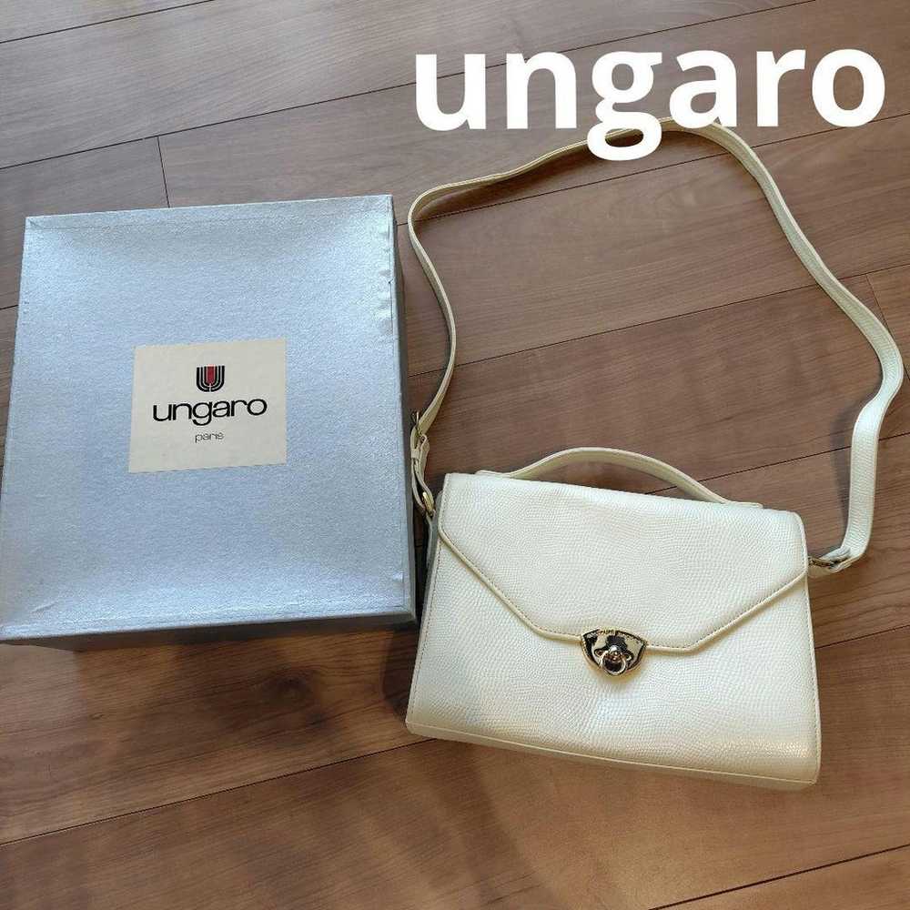 Ungaro White Shoulder Bag - image 1