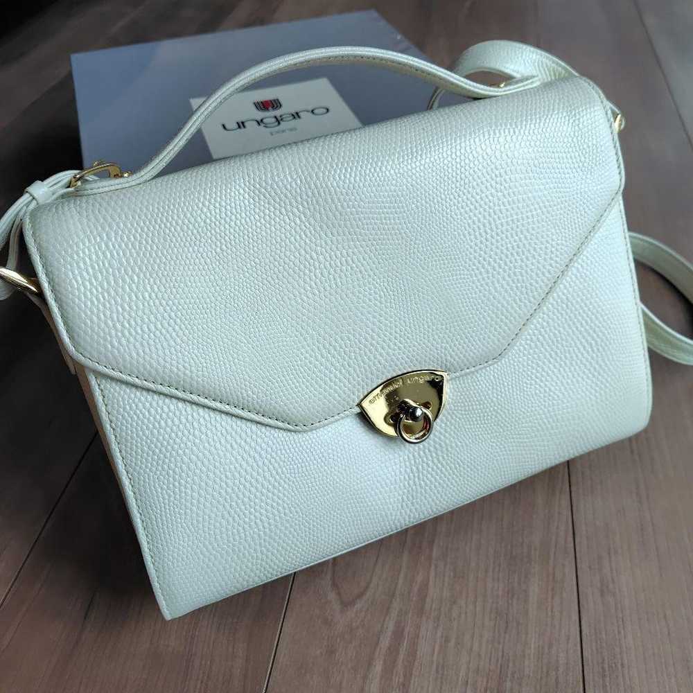 Ungaro White Shoulder Bag - image 3