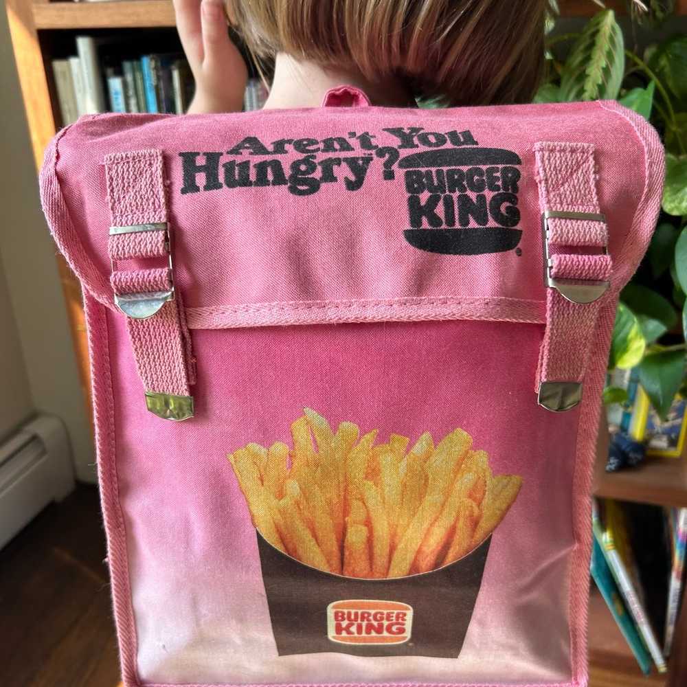 Vintage Burger King 80s Ombre pink bag Aren’t You… - image 2