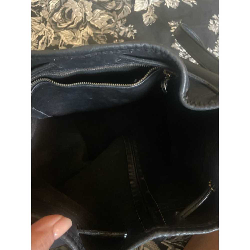 COACH Leather Drawstring Bag in Black - image 6