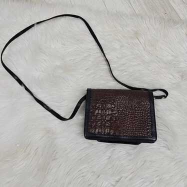 Brahmin Vintage Crossbody Alligator Embossed Bag … - image 1