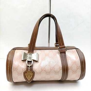 Gucci GG Pink Coated Canvas Handbag
