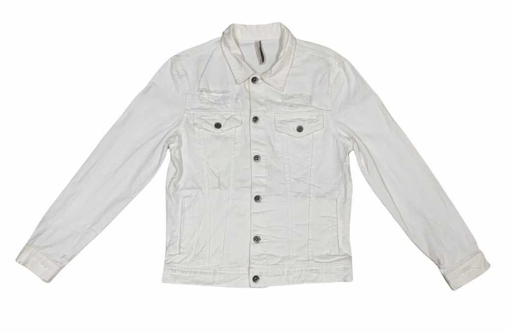 Zara ZARA MAN White Denim Distressed Style x Rare - image 1