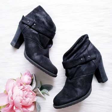 Crown Vintage WOS‎ Suede Heeled Bootie