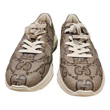 Gucci Rhyton leather trainers - image 1