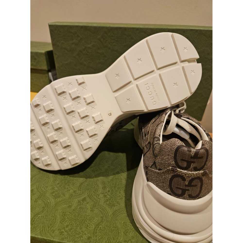 Gucci Rhyton leather trainers - image 5