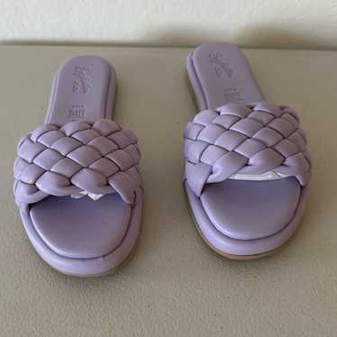 Seychelles Belissima Puffy Woven Slide Sandals