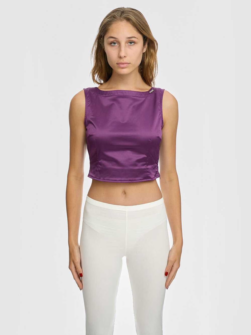 Killah Satin Crop Top - image 4