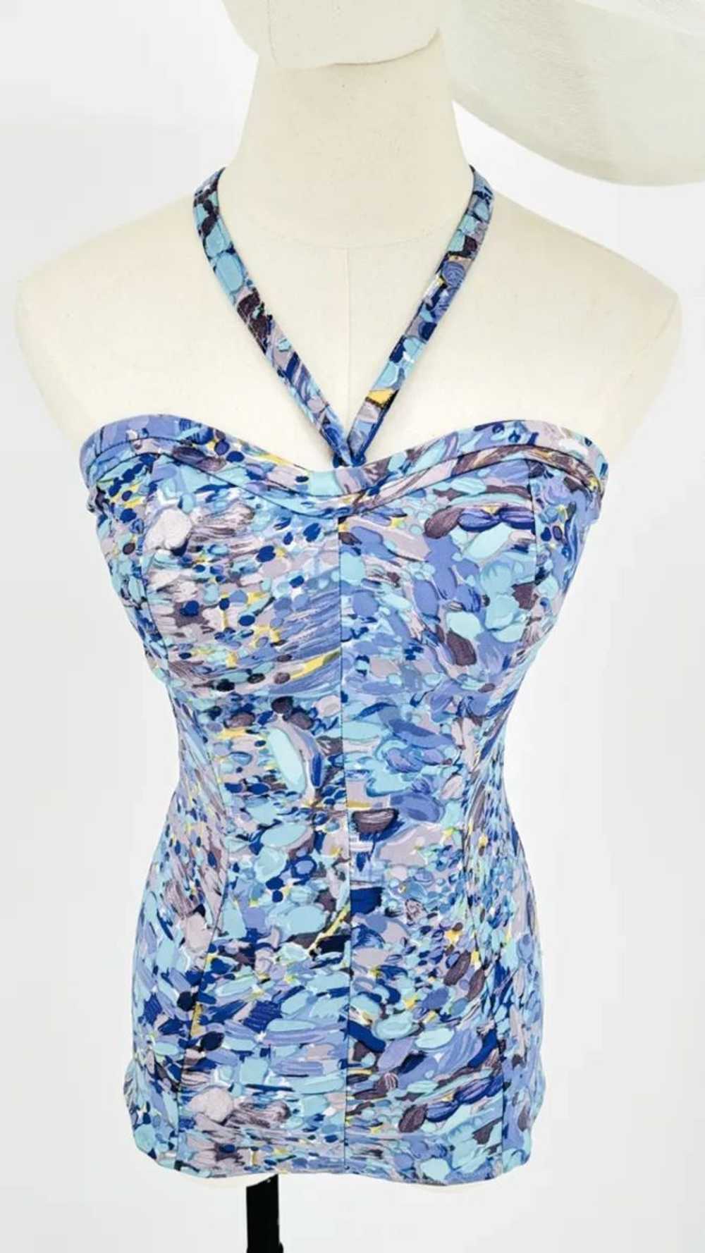 Gorgeous 1950's Martin White Swimsuit - image 5