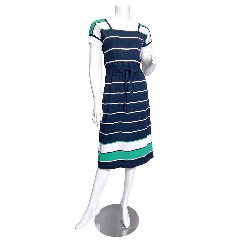 1970s to 80s Roncelli Knit Striped Dress - image 1