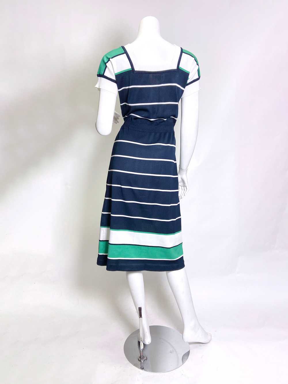 1970s to 80s Roncelli Knit Striped Dress - image 2