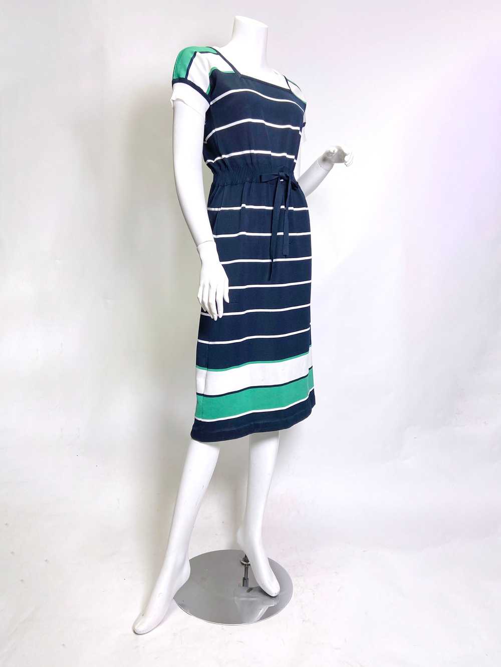 1970s to 80s Roncelli Knit Striped Dress - image 7