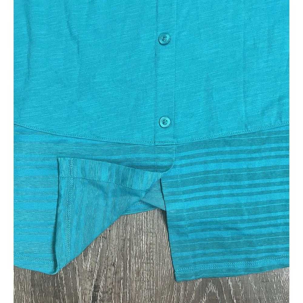 Women's Soft Surroundings Turquoise Tunic - Size … - image 5