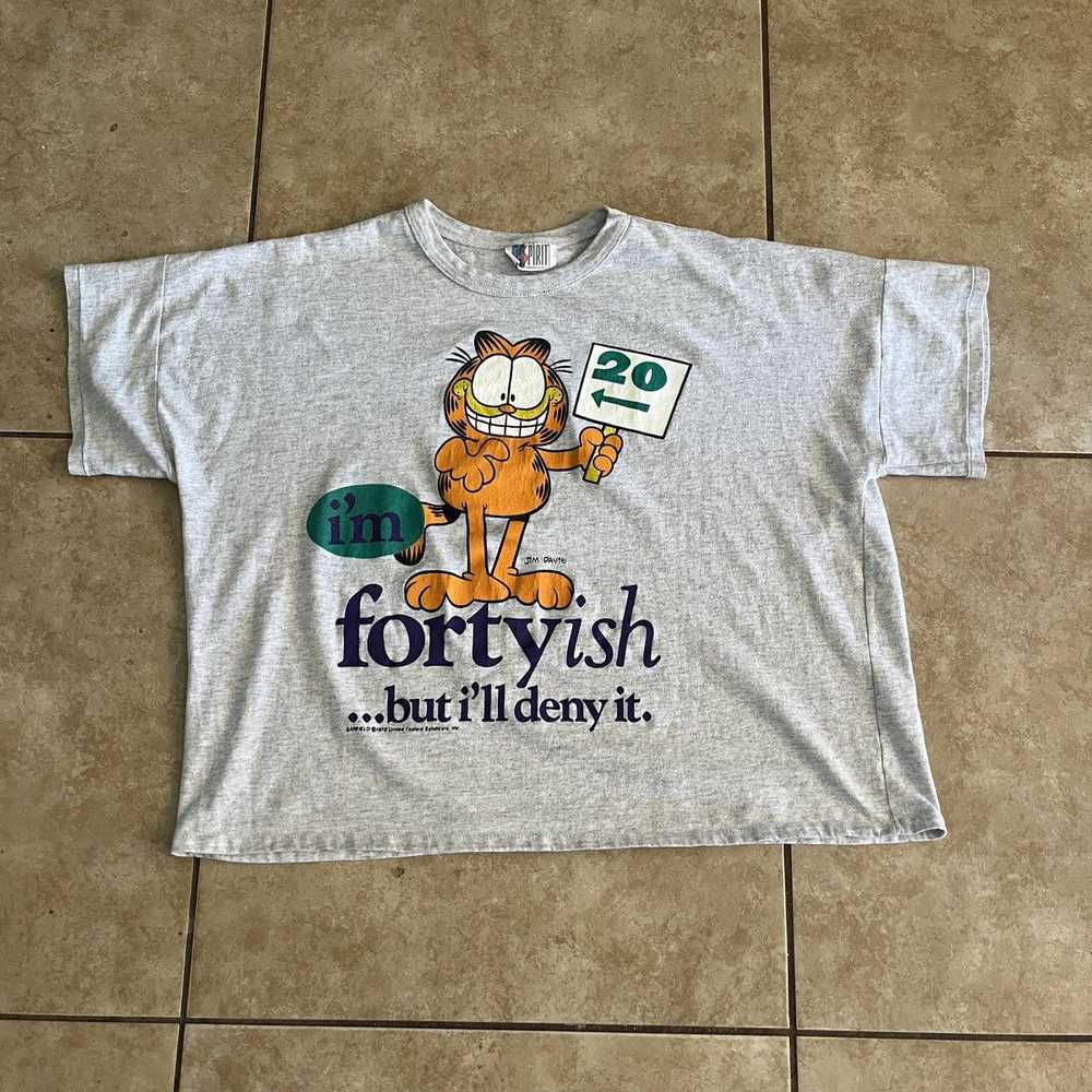 Garfield × Vintage Vintage Garfield Crop Top - image 1