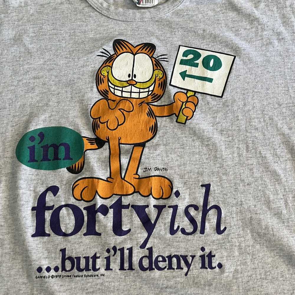 Garfield × Vintage Vintage Garfield Crop Top - image 2