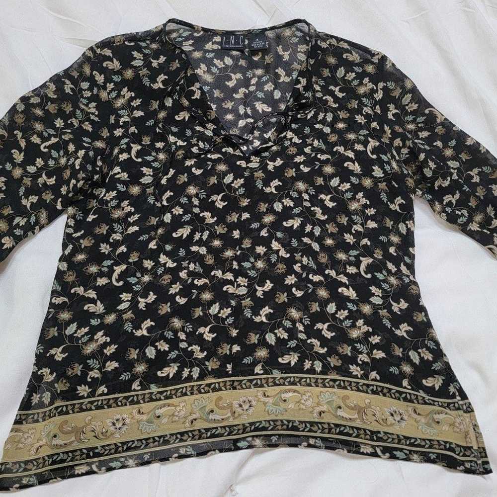 INC Silk Blouse - image 2